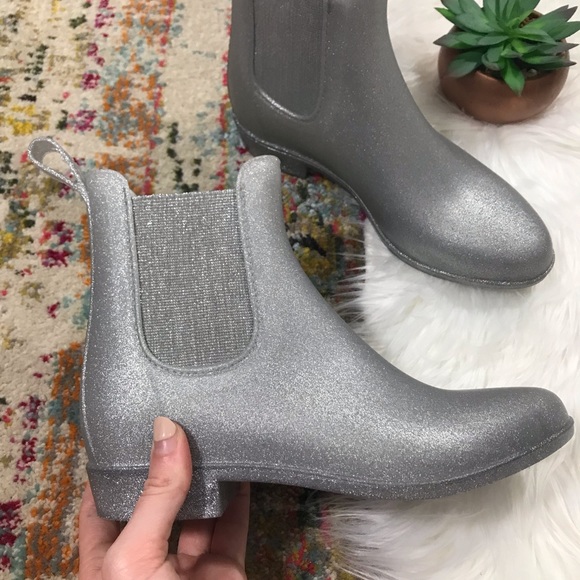 j crew glitter rain boots